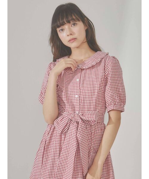 merry jenny（メリージェニー）の「シャツワンピース（シャツワンピース・レディース・レッド・FREE）」の7枚目の写真