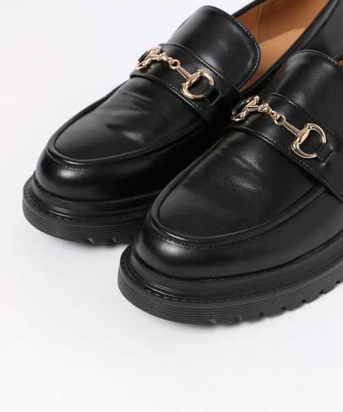 BAYFLOW(ベイフロー)の「厚底ビットローファー(ローファー・レディース・ブラック/アイボリー・MEDIUM/LARGE/SMALL)」の10枚目の写真