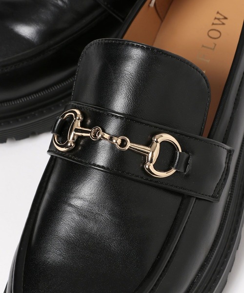 BAYFLOW(ベイフロー)の「厚底ビットローファー(ローファー・レディース・ブラック/アイボリー・MEDIUM/LARGE/SMALL)」の11枚目の写真