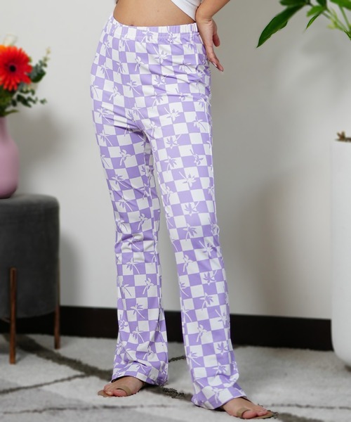 BILLABONG(ビラボン)の「BILLABONG/ビラボン フレアパンツ 総柄 UVケア BE013-701(その他パンツ・レディース・パープル系その他/ブラック×ホワイト/ブラウン系その他・M)」の21枚目の写真