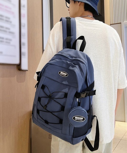 Miniministore(ミニミニストア)の「大容量 リュックサック男女兼用デイパック(バックパック/リュック・レディース・ブラック/ワインレッド/ダークブルー/ベージュ・FREE)」の3枚目の写真