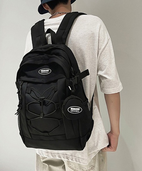 Miniministore(ミニミニストア)の「大容量 リュックサック男女兼用デイパック(バックパック/リュック・レディース・ブラック/ワインレッド/ダークブルー/ベージュ・FREE)」の5枚目の写真