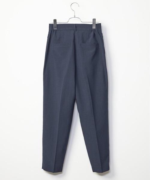 INED CLARO（イネドクラロ）の「【洗えるセットアップ】リネンライクメランジパンツ（スーツパンツ・レディース・ネイビー/モカ・7号/9号/11号）」の17枚目の写真