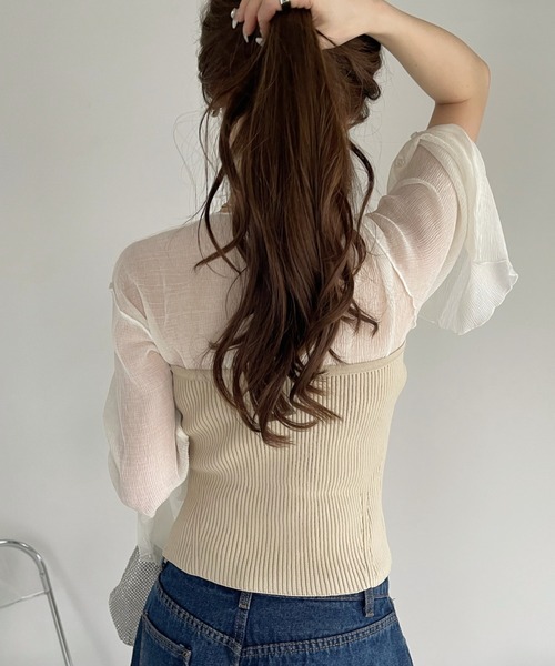 Ada.(エイダ)の「Wジップ ニット ビスチェ(ベスト・レディース・グレー/ベージュ/グリーン・FREE)」の18枚目の写真