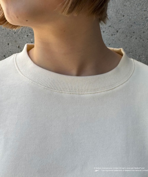 Reebok(リーボック)の「【WEB限定】【Reebok/リーボック】別注ワンポイント刺繍ロゴスウェット(スウェット・レディース・ライトグレー/ネイビー/アイボリー/ブラック・LARGE)」の19枚目の写真