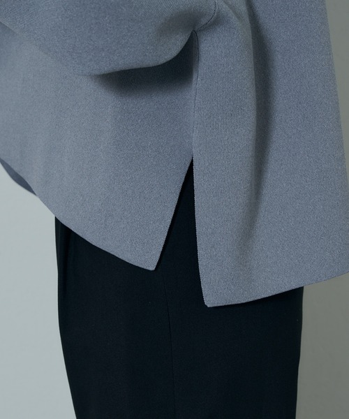 COLONY 2139(コロニートゥーワンスリーナイン)の「エステルヤーン衿付スキッパー(ニット/セーター・レディース・イエロー/ブラック/グレー・FREE)」の4枚目の写真