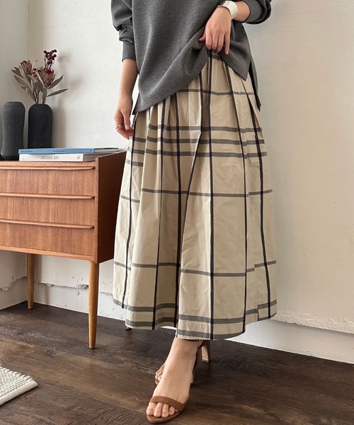 セール】チェックボリュームスカート（スカート）｜DOUX ARCHIVES  