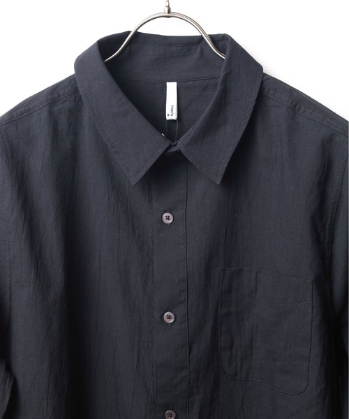 INNOCENT（イノセント）の「『ランダムワッシャーレギュラーシャツ（シャツ/ブラウス・メンズ・ホワイト/ブラック・MEDIUM/LARGE）」の4枚目の写真