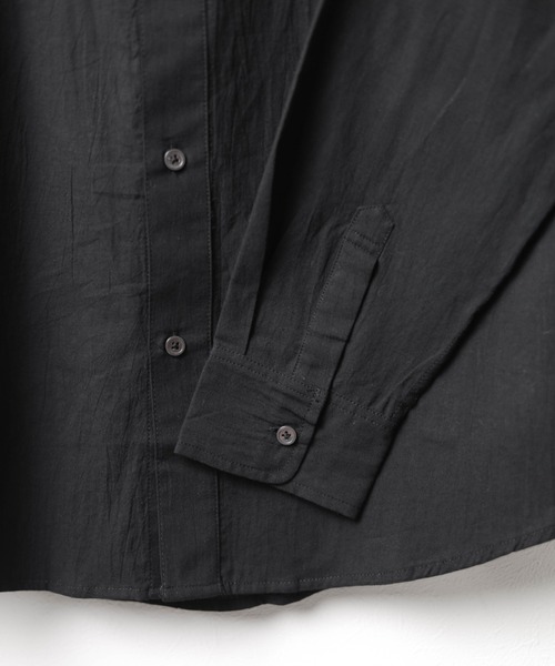 INNOCENT（イノセント）の「『ランダムワッシャーレギュラーシャツ（シャツ/ブラウス・メンズ・ホワイト/ブラック・MEDIUM/LARGE）」の6枚目の写真