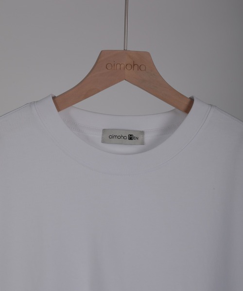 aimoha（アイモハ）の「aimoha men HEAVY COTTON BASIC TEE ベイシックTシャツ（Tシャツ/カットソー・メンズ・ホワイト/ブラック/グレー・LARGE/X-LARGE/XX-LARGE/XXX-LARGE/XXXX-LARGE）」の4枚目の写真