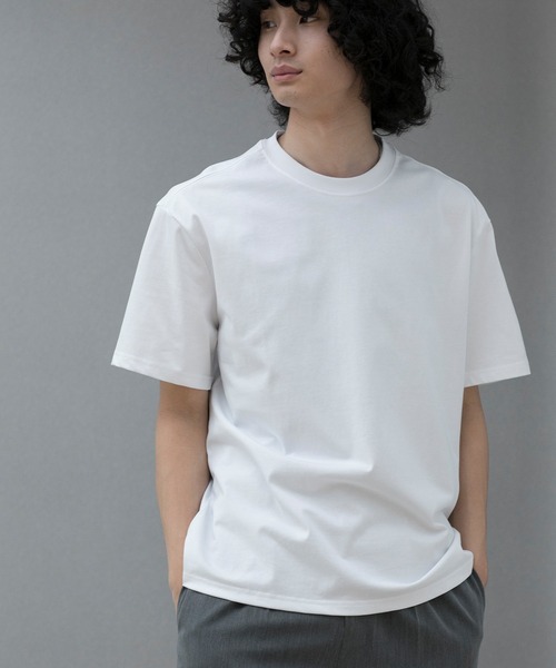 aimoha（アイモハ）の「aimoha men HEAVY COTTON BASIC TEE ベイシックTシャツ（Tシャツ/カットソー・メンズ・ホワイト/ブラック/グレー・LARGE/X-LARGE/XX-LARGE/XXX-LARGE/XXXX-LARGE）」の18枚目の写真
