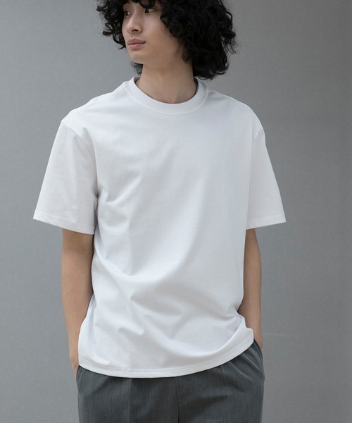 aimoha（アイモハ）の「aimoha men HEAVY COTTON BASIC TEE ベイシックTシャツ（Tシャツ/カットソー・メンズ・ホワイト/ブラック/グレー・LARGE/X-LARGE/XX-LARGE/XXX-LARGE/XXXX-LARGE）」の19枚目の写真