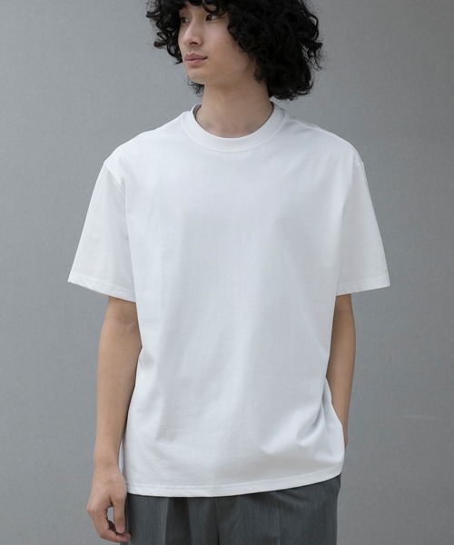 aimoha（アイモハ）の「aimoha men HEAVY COTTON BASIC TEE ベイシックTシャツ（Tシャツ/カットソー・メンズ・ホワイト/ブラック/グレー・LARGE/X-LARGE/XX-LARGE/XXX-LARGE/XXXX-LARGE）」の22枚目の写真