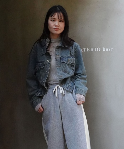 CORNERS(コーナーズ)の「デニムショートジャケット(デニムジャケット・レディース・ブルー・M)」の3枚目の写真