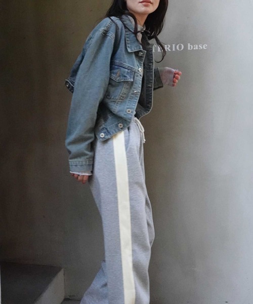 CORNERS(コーナーズ)の「デニムショートジャケット(デニムジャケット・レディース・ブルー・M)」の8枚目の写真