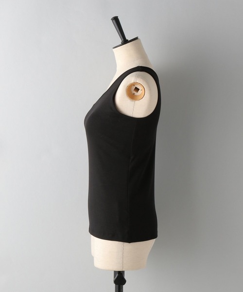 A part by（アパートバイ）の「ワンショルカップツキタンク（タンクトップ・レディース・オフホワイト/ブラック・FREE）」の7枚目の写真