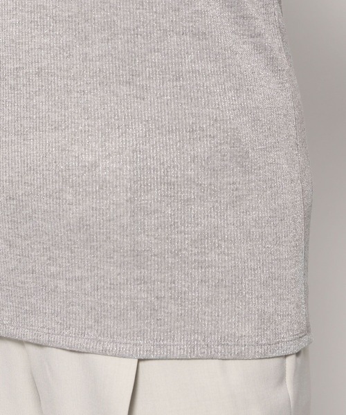 Elura（エルーラ）の「ラメタンクトップ／105302（Tシャツ/カットソー・レディース・ベージュ/ホワイト/ライトグレー/シルバー/ピンクベージュ/ブラック/ライトブルー・LARGE/MEDIUM）」の21枚目の写真