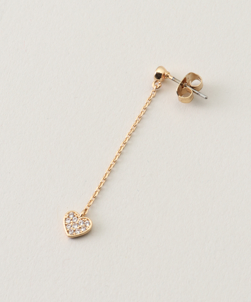 La TOTALITE(ラトータリテ)の「【Ettika/エティカ】heart earrings(ピアス(両耳用)・レディース・ゴールド・FREE)」の2枚目の写真