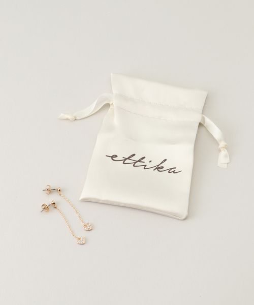 La TOTALITE(ラトータリテ)の「【Ettika/エティカ】heart earrings(ピアス(両耳用)・レディース・ゴールド・FREE)」の7枚目の写真