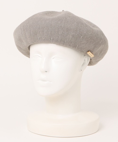 MAISON Birth（メゾンバース）の「MAISON Birth メゾンバース / LINEN THERMO BERET リネンサーモベレー帽 / MB-24103（ハンチング/ベレー帽・レディース・ベージュ/ブラック・FREE）」の6枚目の写真