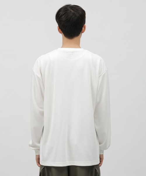 LAKOLE（ラコレ）の「フラワーグラフィック長袖T / 109213（Tシャツ/カットソー・メンズ・ホワイト/ブラック/ライトブルー・MEDIUM/LARGE）」の9枚目の写真