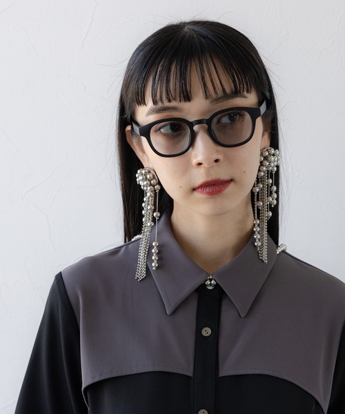 HARE（ハレ）の「アソートダークカラーサングラス(HARE)（サングラス・レディース・クリア/ブラック・FREE）」の2枚目の写真