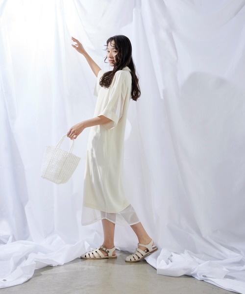 ear PAPILLONNER(イアパピヨネ)の「メタリックカゴバッグ【SUM1 STYLE(スミスタイル)】(ハンドバッグ・レディース・ホワイト/パープル/シルバー・FREE)」の6枚目の写真