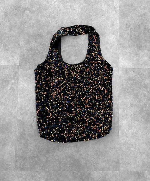 LVEU.(ラブユ.)の「【LVEU.】スパンコールマルシェバッグ / バッグ BAG 鞄 エコバッグ トート スパンコール ベロア ブラック グレー ミックス マルチ ZOZOTOWN限定(エコバッグ/サブバッグ・レディース・マルチ/ブラック/グレー・FREE)」の22枚目の写真