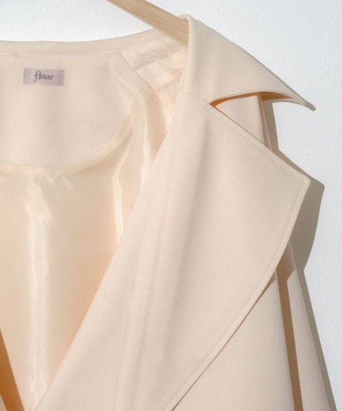 【セール】ペタルトレンチコート（トレンチコート）｜flower（フラワー）