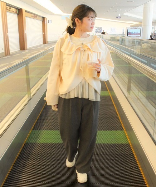 【セール】ペタルトレンチコート（トレンチコート）｜flower（フラワー）