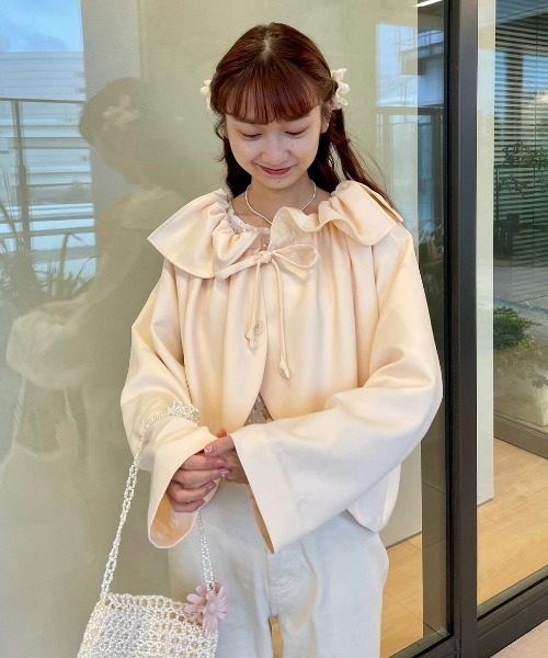 【セール】ペタルトレンチコート（トレンチコート）｜flower（フラワー）