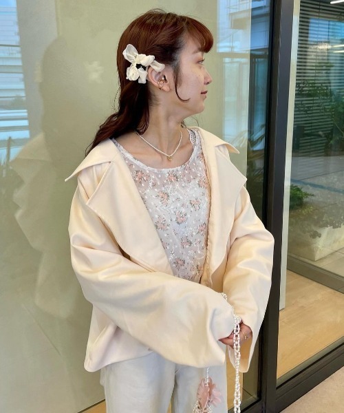 【セール】ペタルトレンチコート（トレンチコート）｜flower（フラワー）