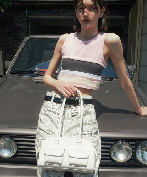 STANDOIL（スタンドオイル）の「チャビーバッグ（ショルダーバッグ・レディース・オリーブ/ホワイト/ブラック・F）」の6枚目の写真