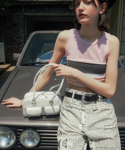 STANDOIL（スタンドオイル）の「チャビーバッグ（ショルダーバッグ・レディース・オリーブ/ホワイト/ブラック・F）」の9枚目の写真