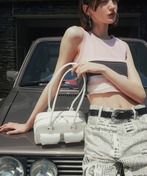 STANDOIL（スタンドオイル）の「チャビーバッグ（ショルダーバッグ・レディース・オリーブ/ホワイト/ブラック・F）」の5枚目の写真