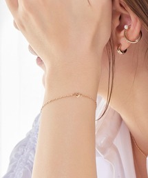 Phoebe | 【金属アレルギー対応】スウィートハートスライドブレスレット　シャンパンゴールド/シンプルチェーン(ブレスレット)