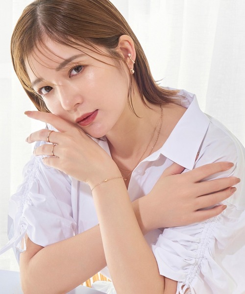 Phoebe(フィービィー)の「【金属アレルギー対応】スウィートハートスライドブレスレット シャンパンゴールド/シンプルチェーン(ブレスレット・レディース・シャンパン・FREE)」の9枚目の写真