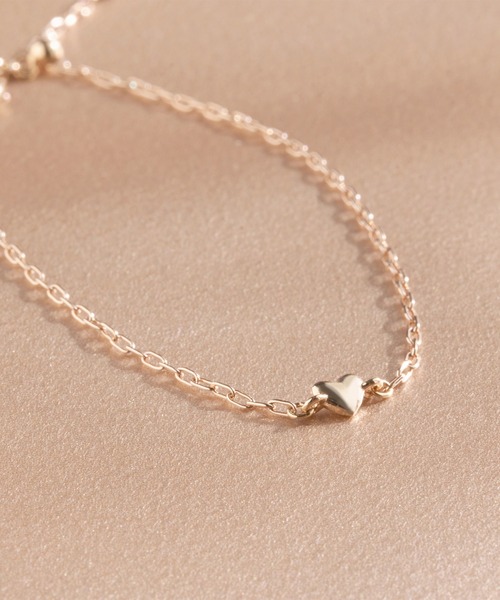 Phoebe(フィービィー)の「【金属アレルギー対応】スウィートハートスライドブレスレット シャンパンゴールド/シンプルチェーン(ブレスレット・レディース・シャンパン・FREE)」の6枚目の写真