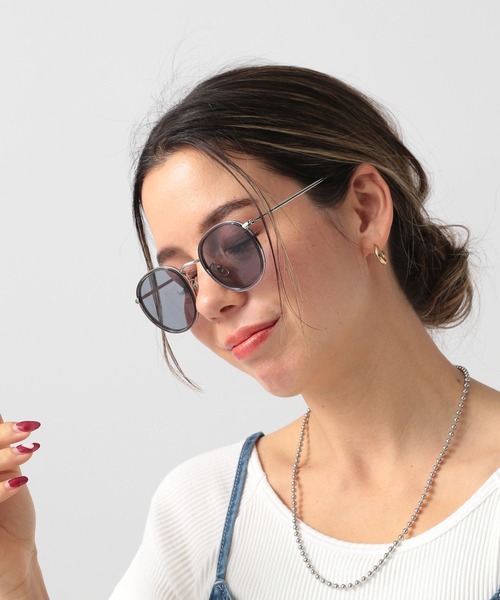 BAYFLOW(ベイフロー)の「ミックスフレームサングラス(サングラス・レディース・ライトブラウン/グレー・FREE)」の2枚目の写真