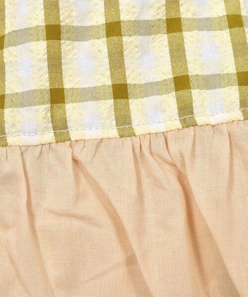 【セール】リップルチェックチュニック (70~90cm)（その他ベビーウェア）｜fillot de bebe reduction（フィヨデュベベルダクティオン）