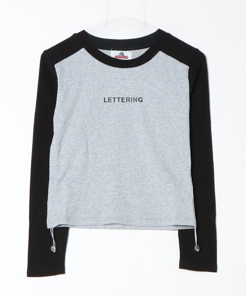 centimeter(センチメーター)の「2way raglan long tee(Tシャツ/カットソー・メンズ・ベージュ/グレー・フリー)」の2枚目の写真