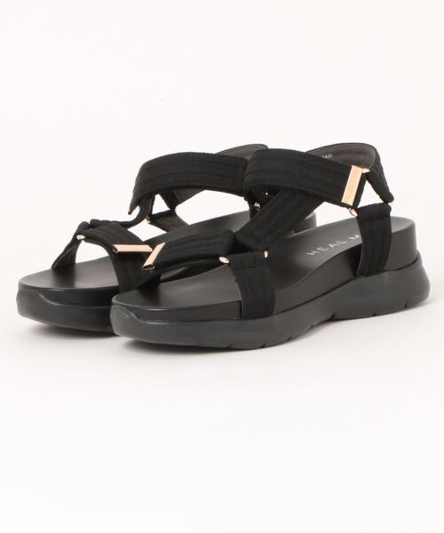 HEAL ME（ヒールミー）の「HEAL ME ヒールミー レディース 厚底スポーツサンダル 224301（サンダル・レディース・ブラック/ベージュ・LL/M/L/S）」の6枚目の写真