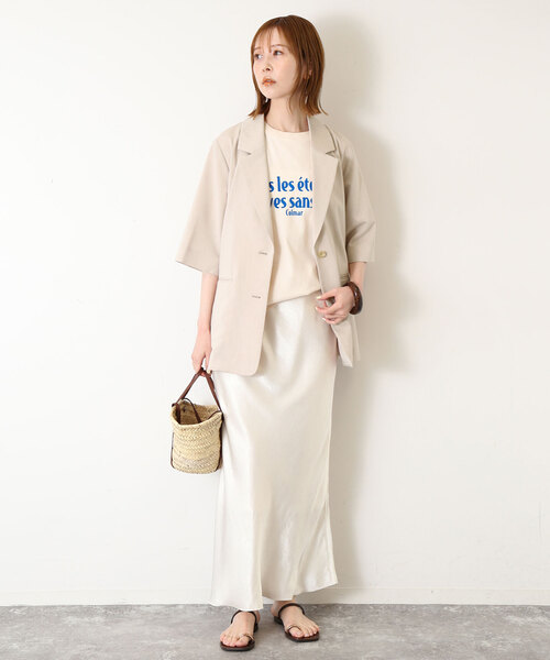 SLOBE IENA（スローブイエナ）の「TRリネンハーフスリーブジャケット