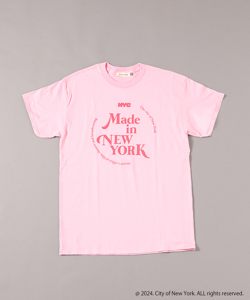 OUTDOOR PRODUCTS(アウトドアプロダクツ)の「GOOD ROCK SPEED NYC サークルロゴTEE(Tシャツ/カットソー・レディース・ホワイト/ブルー系その他/ピンク・FREE)」の3枚目の写真