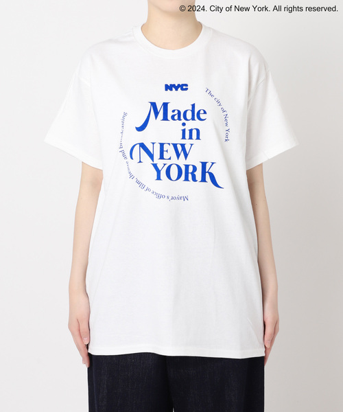 OUTDOOR PRODUCTS(アウトドアプロダクツ)の「GOOD ROCK SPEED NYC サークルロゴTEE(Tシャツ/カットソー・レディース・ホワイト/ブルー系その他/ピンク・FREE)」の6枚目の写真