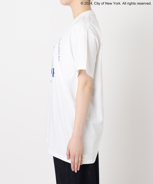 OUTDOOR PRODUCTS(アウトドアプロダクツ)の「GOOD ROCK SPEED NYC サークルロゴTEE(Tシャツ/カットソー・レディース・ホワイト/ブルー系その他/ピンク・FREE)」の7枚目の写真