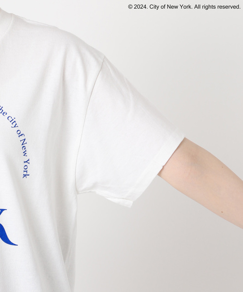 OUTDOOR PRODUCTS(アウトドアプロダクツ)の「GOOD ROCK SPEED NYC サークルロゴTEE(Tシャツ/カットソー・レディース・ホワイト/ブルー系その他/ピンク・FREE)」の11枚目の写真