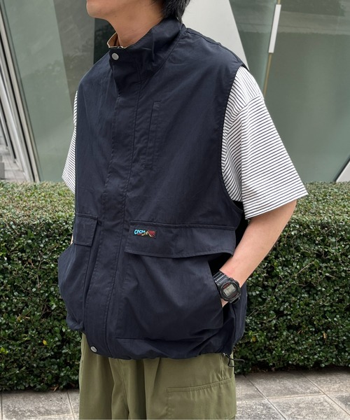 CPCM(シーピーシーエム)の「ビッグポケットスタンドベスト(ベスト・メンズ・グレー/ブラック/オレンジ/グリーン・MEDIUM/LARGE)」の17枚目の写真