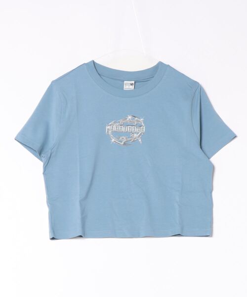 PUMA(プーマ)の「PUMA プーマ ウィメンズ グラフィックス ハイパー ガール 半袖 Tシャツ(Tシャツ/カットソー・レディース・ブラック/ブルー系その他/ホワイト/ピンク・MEDIUM/LARGE/X-SMALL/SMALL)」の8枚目の写真