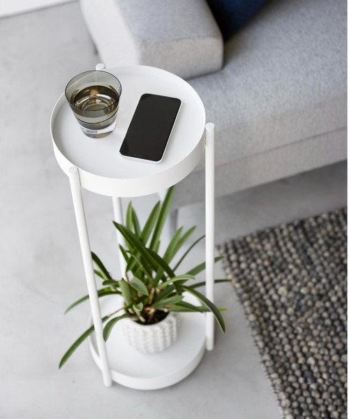 BIRTHDAY BAR（バースデイバー）の「tower キャスター付きプランタースタンド 2段（収納グッズ・レディース・ブラック/ホワイト・フリー）」の9枚目の写真